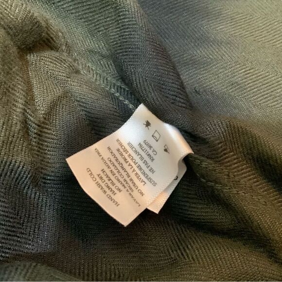 Rails Hunter Shirt Green Olive Black Waves Button Down Long Sleeve size M - Picture 8 of 9